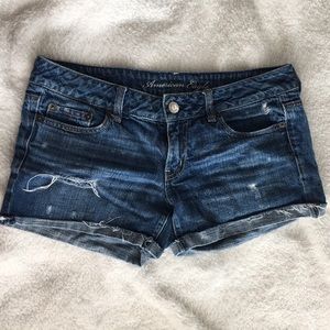AE Blue Denim Shorts